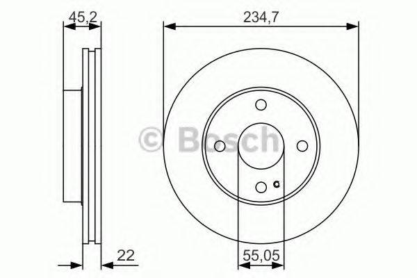 BOSCH 0986479S11 гальмівний диск