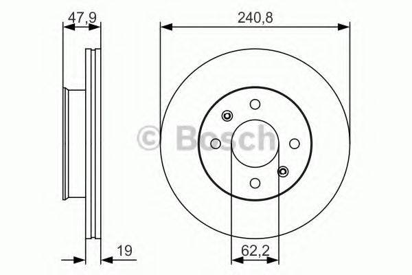 BOSCH 0986479S18 гальмівний диск