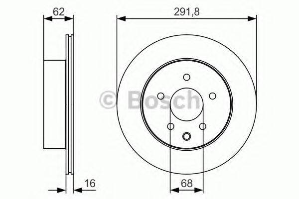 BOSCH 0986479S31 гальмівний диск