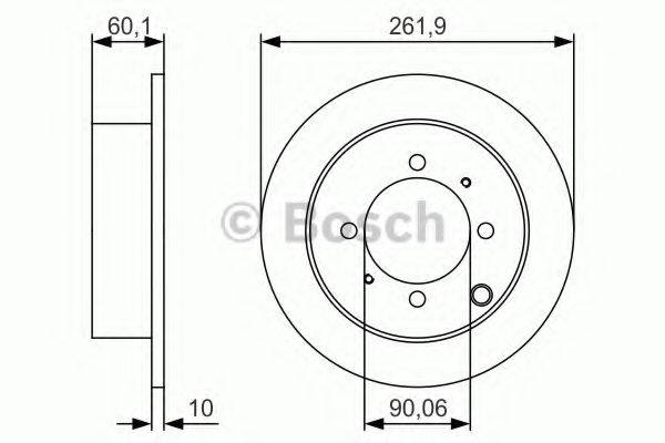 BOSCH 0986479S53 гальмівний диск