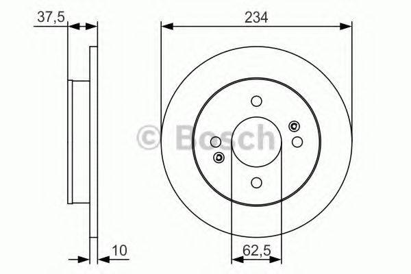 BOSCH 0986479S61 гальмівний диск