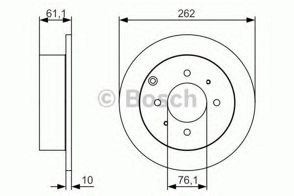 BOSCH 0986479S68 гальмівний диск