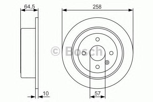 BOSCH 0986479S75 гальмівний диск