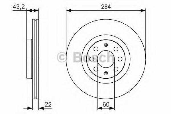 BOSCH 0986479S91 гальмівний диск