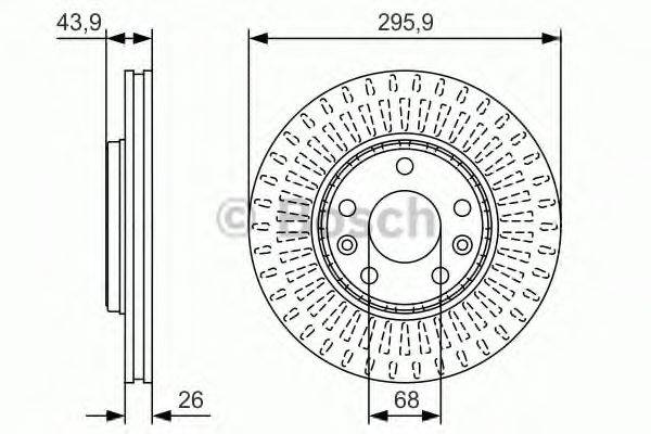 BOSCH 0986479S93 гальмівний диск