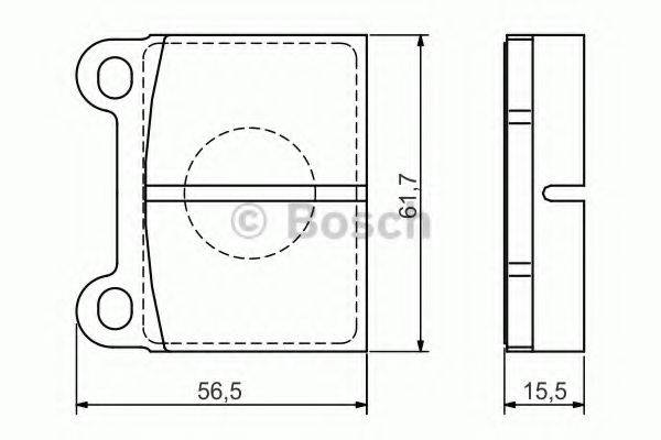 BOSCH 0986495078 Комплект гальмівних колодок, дискове гальмо