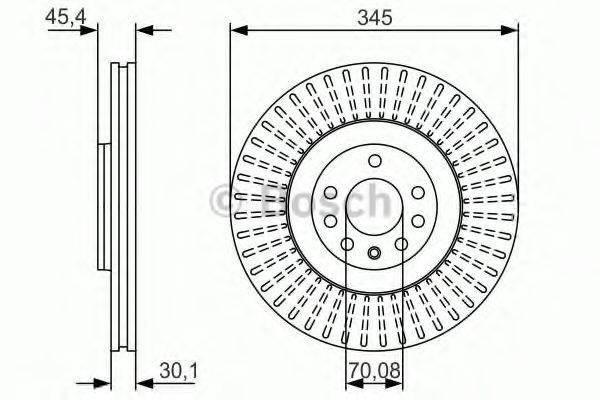 BOSCH 0986479A24 гальмівний диск