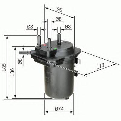 BOSCH 0450907014 Паливний фільтр