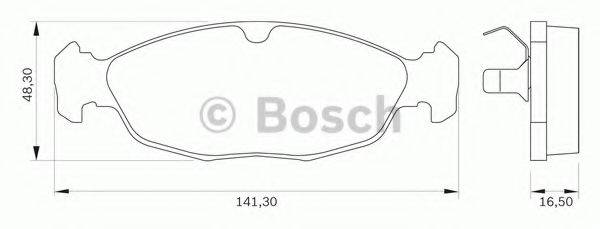 BOSCH 0986BB0032 Комплект гальмівних колодок, дискове гальмо