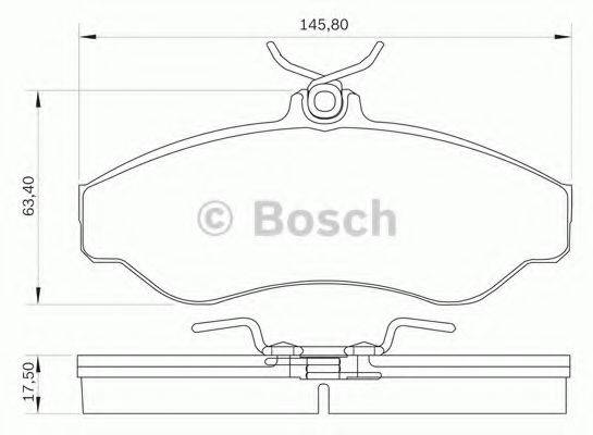 BOSCH 0986BB0041 Комплект гальмівних колодок, дискове гальмо