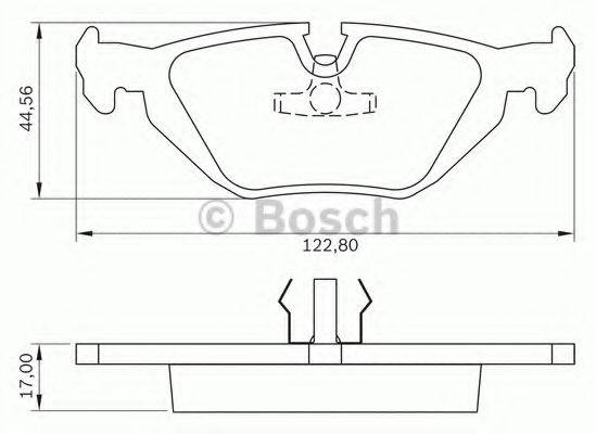 BOSCH 0986BB0175 Комплект гальмівних колодок, дискове гальмо