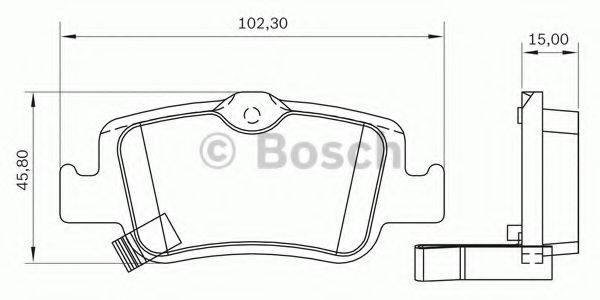 BOSCH 0986BB0777 Комплект гальмівних колодок, дискове гальмо