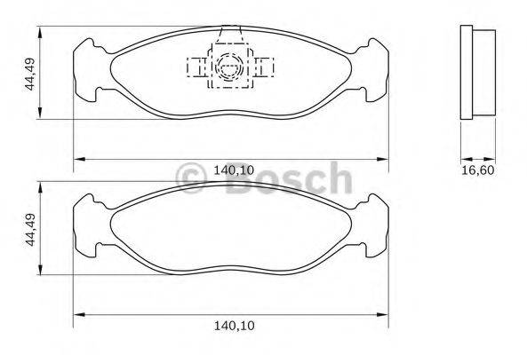 BOSCH 0986BB0789 Комплект гальмівних колодок, дискове гальмо