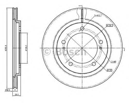 BOSCH 0986BB4296 гальмівний диск