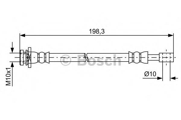 BOSCH 1987481630 Гальмівний шланг