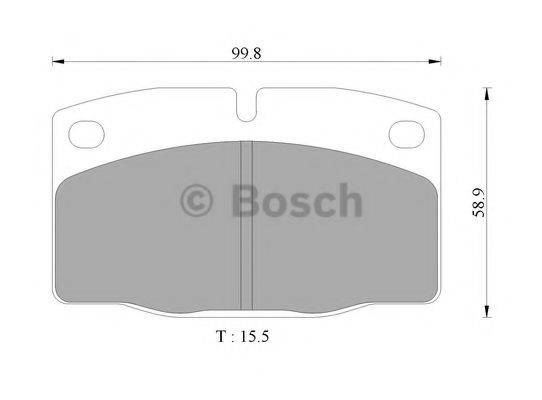 BOSCH 0986505242 Комплект гальмівних колодок, дискове гальмо