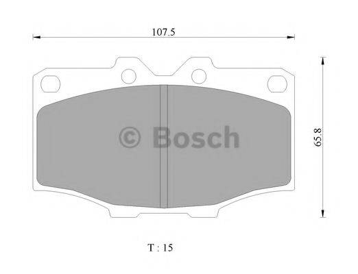 BOSCH 0986505311 Комплект гальмівних колодок, дискове гальмо