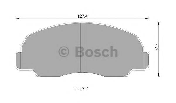 BOSCH 0986505350 Комплект гальмівних колодок, дискове гальмо