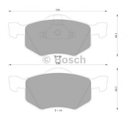 BOSCH 0986505400 Комплект гальмівних колодок, дискове гальмо