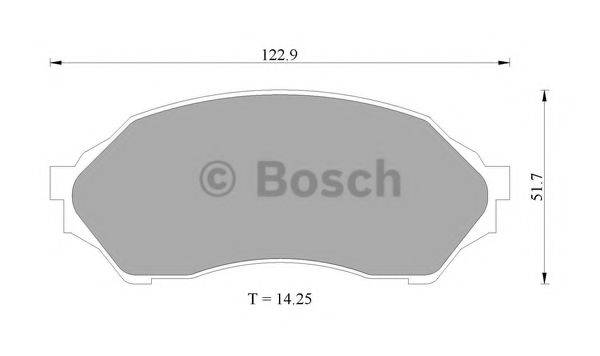 BOSCH 0986505672 Комплект гальмівних колодок, дискове гальмо