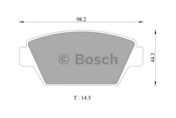 BOSCH 0986505741 Комплект гальмівних колодок, дискове гальмо