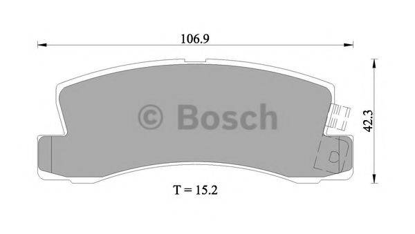 BOSCH 0986505924 Комплект гальмівних колодок, дискове гальмо