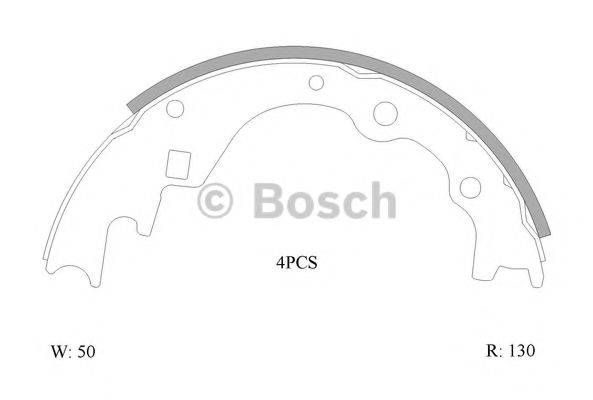 BOSCH 0986AB0140 Комплект гальмівних колодок