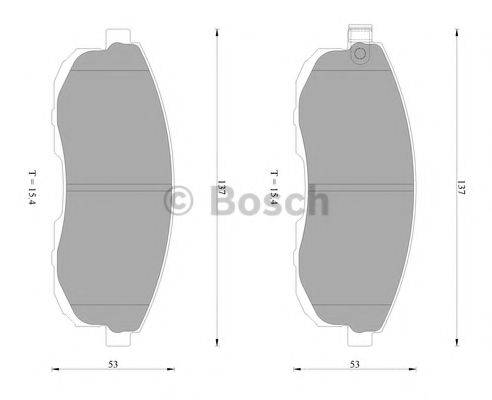 BOSCH 0986AB2292 Комплект гальмівних колодок, дискове гальмо