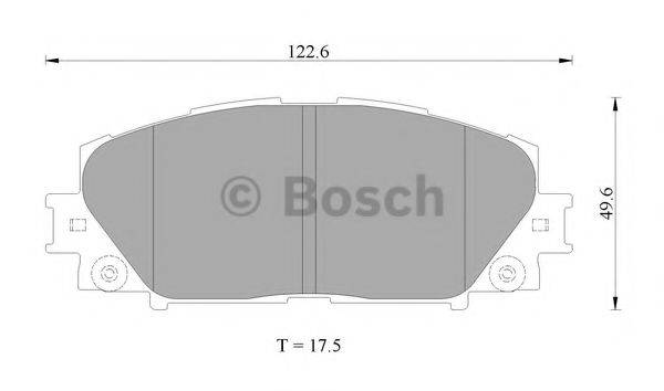 BOSCH 0986AB2403 Комплект гальмівних колодок, дискове гальмо