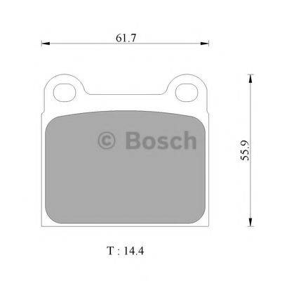 BOSCH 0986AB4419 Комплект гальмівних колодок, дискове гальмо