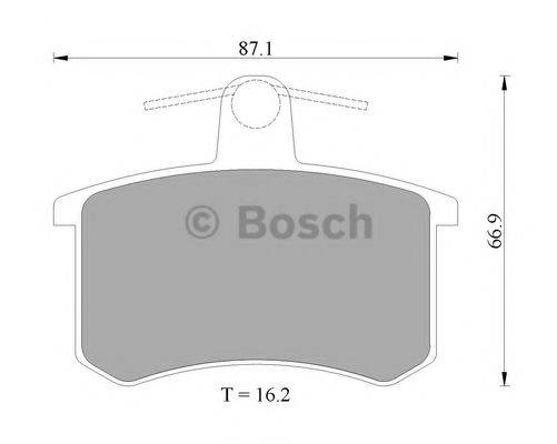 BOSCH 0986AB4423 Комплект гальмівних колодок, дискове гальмо