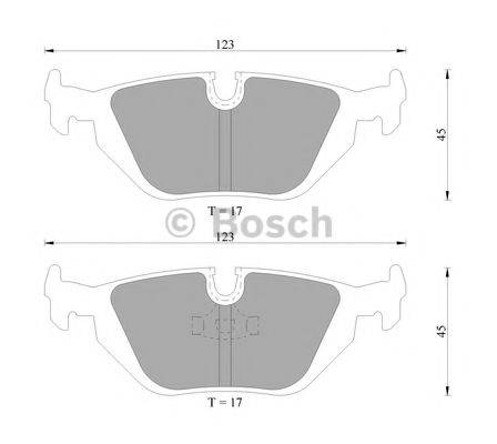 BOSCH 0986AB4726 Комплект гальмівних колодок, дискове гальмо