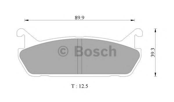 BOSCH 0986AB9041 Комплект гальмівних колодок, дискове гальмо