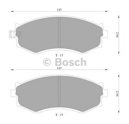 BOSCH BP9110 Комплект гальмівних колодок, дискове гальмо