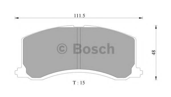 BOSCH 0986AB9140 Комплект гальмівних колодок, дискове гальмо