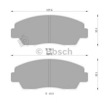 BOSCH 0986AB9158 Комплект гальмівних колодок, дискове гальмо