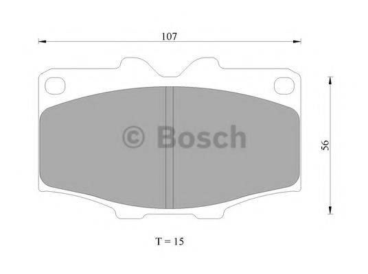 BOSCH 0986AB9175 Комплект гальмівних колодок, дискове гальмо