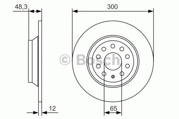 BOSCH 0986479A84 гальмівний диск