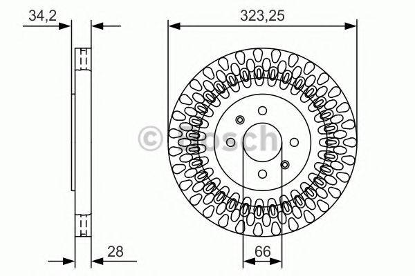 BOSCH 0986479A90 гальмівний диск