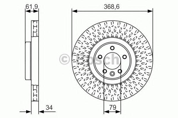 BOSCH 0986479B18 гальмівний диск