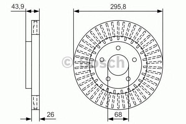 BOSCH 0986479U24 гальмівний диск