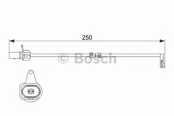 BOSCH 1987474510 Сигналізатор, знос гальмівних колодок