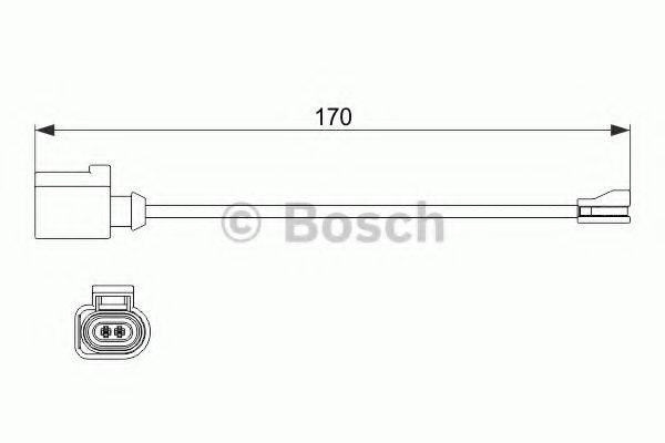 BOSCH 1987474512 Сигналізатор, знос гальмівних колодок