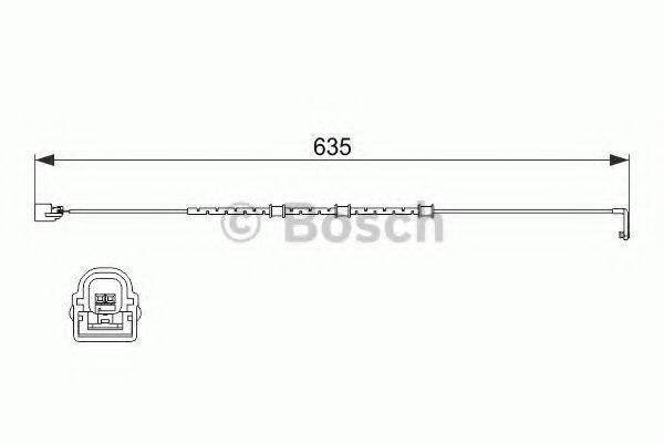 BOSCH 1987474515 Сигналізатор, знос гальмівних колодок