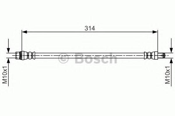 BOSCH 1987481718 Гальмівний шланг