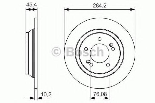 BOSCH 0986479C39 гальмівний диск