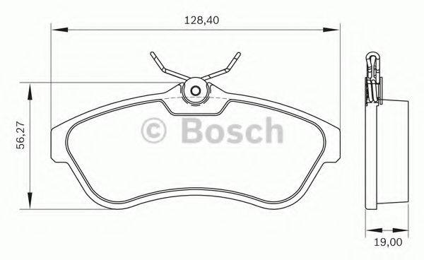 BOSCH 0986BB0325 Комплект гальмівних колодок, дискове гальмо