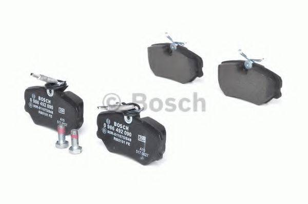 BOSCH 0986492090 Комплект гальмівних колодок, дискове гальмо