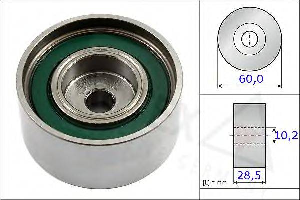 AUTEX 654816 Паразитний / Ведучий ролик, зубчастий ремінь