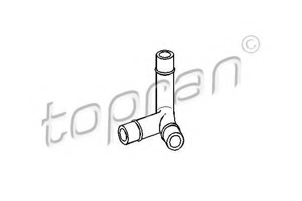 TOPRAN 107395 Шланг, повітровідведення кришки головки циліндра